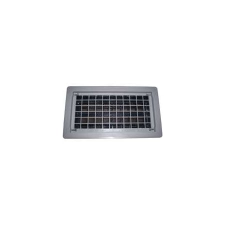 Bestvents 315CGR Foundation Vent, 62 Sq-in Net Free Ventilating Area, Thermoplastic, Gray